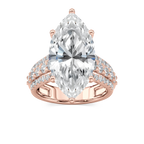 Amanda 11 ¼ ctw Marquise LGD Triple Row Side Stone Engagement Ring - Signature Collection