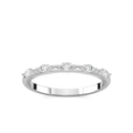 Amelie 1/5 ctw Marquise LGD Station Anniversary Band - 14K White Gold
