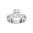Victoria LGD Vintage Milgrain Wedding Set