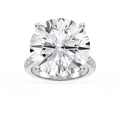 Anastasia 23 ¾ ctw Round LGD Hidden Halo Engagement Ring - Signature Collection - 14K White Gold