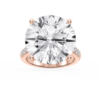 Anastasia 23 ¾ ctw Round LGD Hidden Halo Engagement Ring - Signature Collection - 18K Rose Gold
