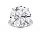 Anastasia 23 ¾ ctw Round LGD Hidden Halo Engagement Ring - Signature Collection - Platinum