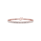 Asscher LGD Four Prong Tennis Bracelet - 7 Inches