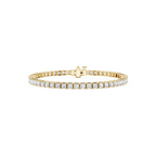 Asscher LGD Four Prong Tennis Bracelet - 7 Inches