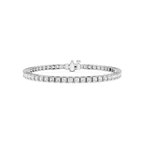Asscher LGD Four Prong Tennis Bracelet - 7 Inches