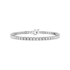 Asscher LGD Four Prong Tennis Bracelet - 7 Inches