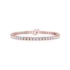 Asscher LGD Four Prong Tennis Bracelet - 7 Inches