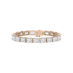 40 ctw Emerald LGD East West Tennis Bracelet  - 7 Inches - Signature Collection