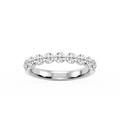 Aurora Round LGD Single Shared Prong Anniversary Band