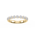 Aurora Round LGD Single Shared Prong Anniversary Band