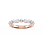 Aurora Round LGD Single Shared Prong Anniversary Band