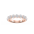Aurora Round LGD Single Shared Prong Anniversary Band
