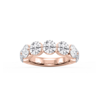 Aurora Round LGD Single Shared Prong Anniversary Band