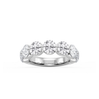 Aurora Round LGD Single Shared Prong Anniversary Band