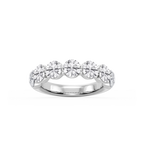 Aurora Round LGD Single Shared Prong Anniversary Band