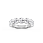 Aurora Round LGD Single Shared Prong Anniversary Band