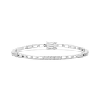 1 ctw Round LGD Bar Link Bracelet  - 7 Inches