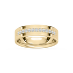Henry 1/3 ctw Round LGD Flat Channel Wedding Band - 14K Yellow Gold