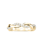 Sadie 1/4 ctw Round LGD Twist Wedding Band - 18K Yellow Gold