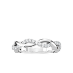 Sadie 1/4 ctw Round LGD Twist Wedding Band - Platinum