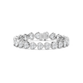 23 ctw Heart LGD East West Bezel Set Tennis Bracelet  - 7 Inches - Signature Collection