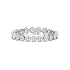 23 ctw Heart LGD East West Bezel Set Tennis Bracelet  - 7 Inches - Signature Collection
