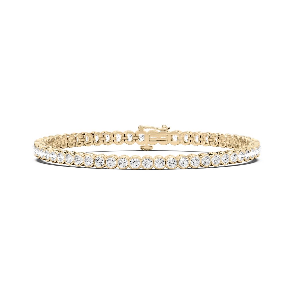 5 ¹⁄₈ ctw Round LGD Bezel Set Tennis Bracelet  - 7 Inches