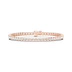 5 ¹⁄₈ ctw Round LGD Bezel Set Tennis Bracelet  - 7 Inches