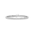 5 ³⁄₄ ctw Round LGD Bold Bezel Set Tennis Bracelet  - 8 Inches