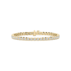 5 ³⁄₄ ctw Round LGD Bold Bezel Set Tennis Bracelet  - 8 Inches