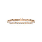 5 ³⁄₄ ctw Round LGD Bold Bezel Set Tennis Bracelet  - 8 Inches