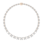 40 ⅓ ctw Pear LGD Cascading Collar Necklace - 18 Inches - Signature Collection