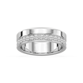 Patricia 7/8 ctw Round LGD Wide Pave Eternity Band - Platinum