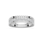 Saylor 1 ctw Round LGD Channel Anniversary Band - 14K White Gold