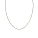 21 ctw Emerald and Round LGD Classic Tennis Necklace - 18 Inches - Signature Collection