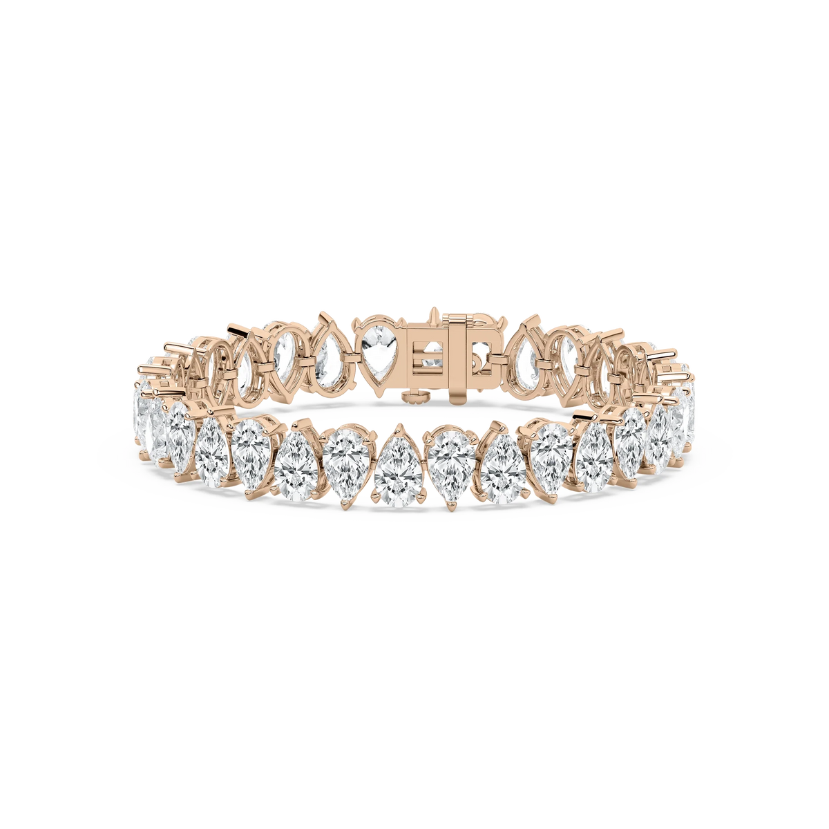 32 ctw Pear LGD Alternating Tennis Bracelet  - 7 Inches - Signature Collection