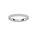 Meg 2/3 ctw Round LGD Wedding Band - 14K White Gold