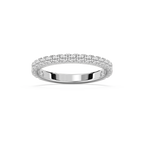 Meg 2/3 ctw Round LGD Wedding Band - 14K White Gold