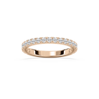 Meg 2/3 ctw Round LGD Wedding Band - 18K Rose Gold