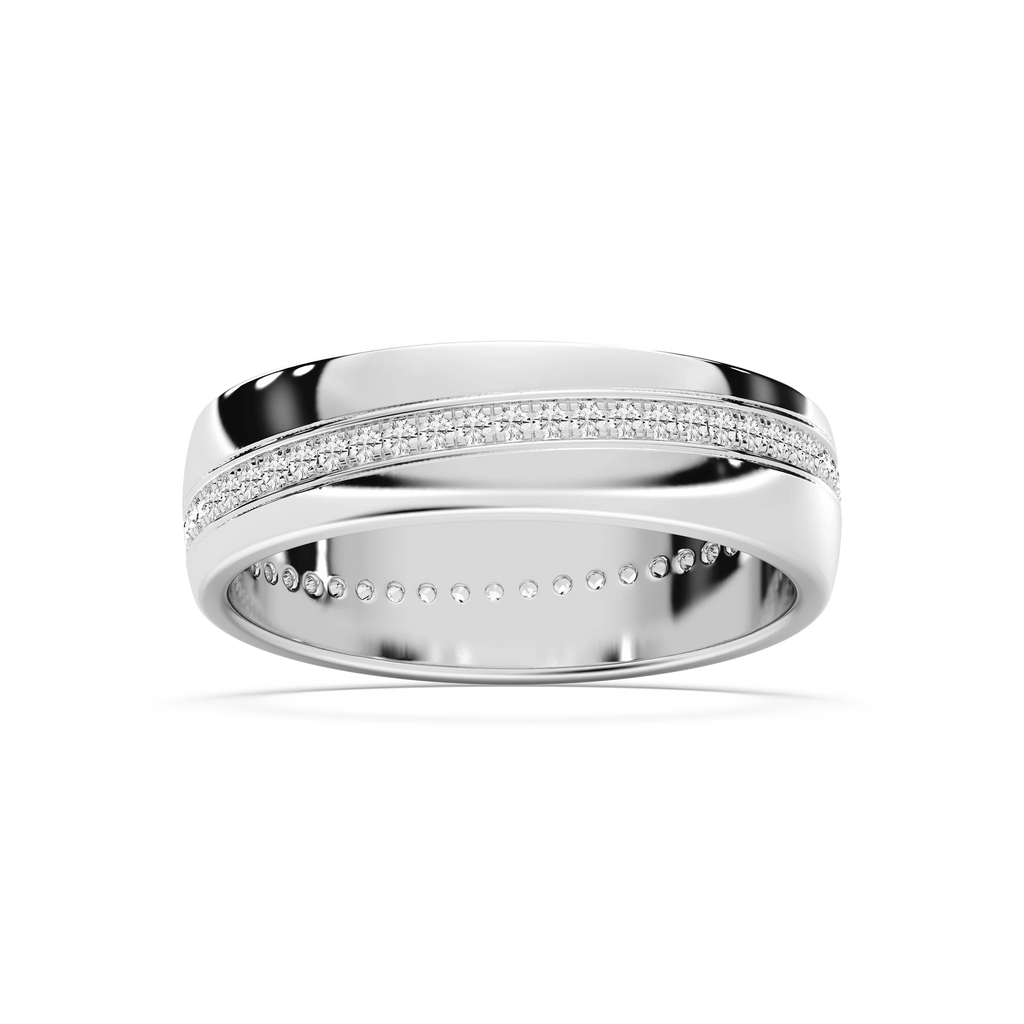 Cooper 2/5 ctw Round LGD 6.40mm Eternity Mens Wedding Band