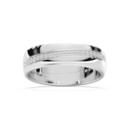 Cooper 2/5 ctw Round LGD 6.40mm Eternity Mens Wedding Band