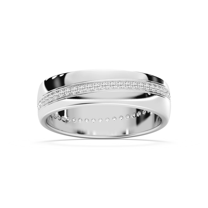 Cooper 2/5 ctw Round LGD 6.40mm Eternity Mens Wedding Band