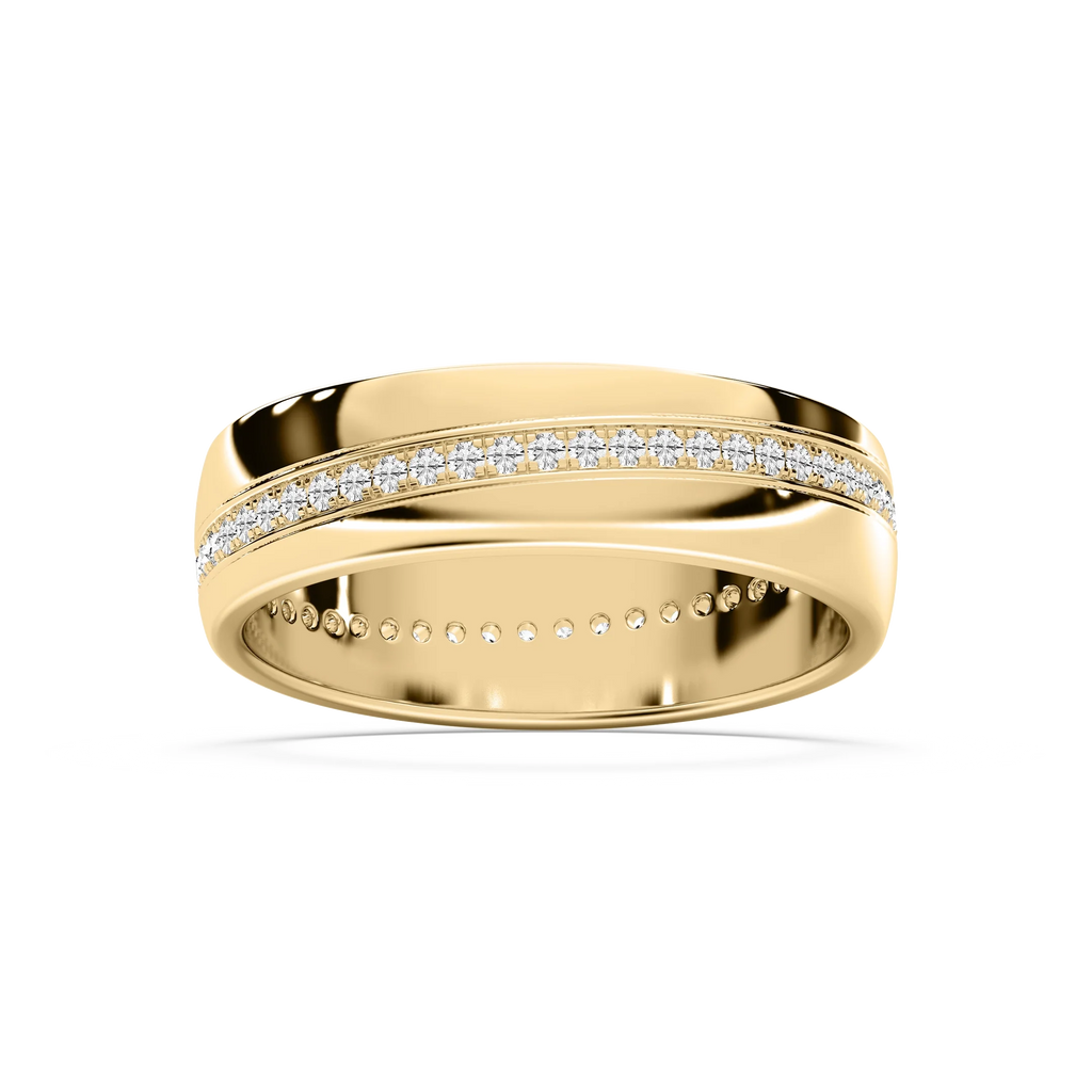 Cooper 2/5 ctw Round LGD 6.40mm Eternity Mens Wedding Band