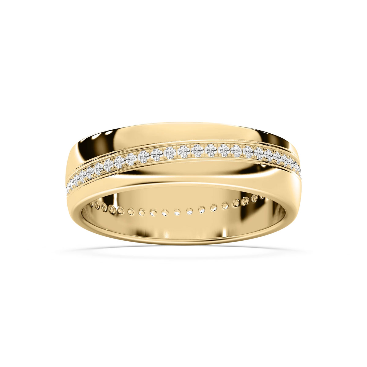 Cooper 2/5 ctw Round LGD 6.40mm Eternity Mens Wedding Band