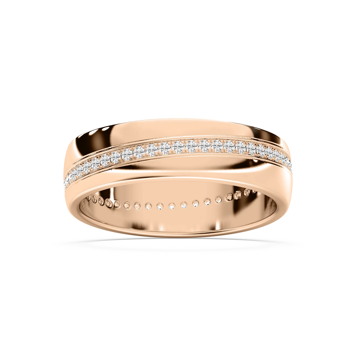 Cooper 2/5 ctw Round LGD 6.40mm Eternity Mens Wedding Band