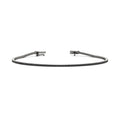 Round Black Diamond Tennis Bracelet - 14K White Gold image
