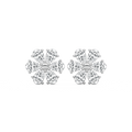 1 ⅞ ctw Pear LGD Daisy Stud Earrings