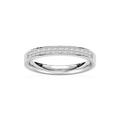 Danica 1/3 ctw Round LGD Channel Set Wedding Band - 14K White Gold
