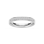 Danica 1/3 ctw Round LGD Channel Set Wedding Band - 14K White Gold