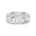 Alexander 1 ctw Round LGD 7.25mm Channel Mens Wedding Band